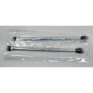 2x F.A.R.A.H. Eyeshadow Brush 22E Shade and Blend Double Ended Rainbow NEW